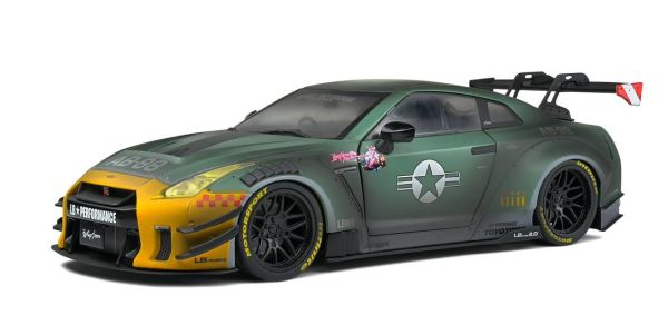 SOL1805807 - NISSAN GT-R R35 W liberty walk body kit 2.0 gris y verde - 1