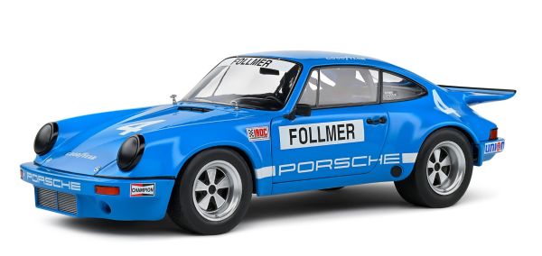 SOL1810702 - PORSCHE 911 Iroc azul #4 FOLLMER IROC RIVERSIDE 1974 - 1