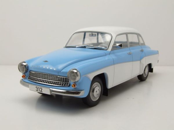 MOD18300 - WARTBURG 312 1965 Azul claro y blanco - 1