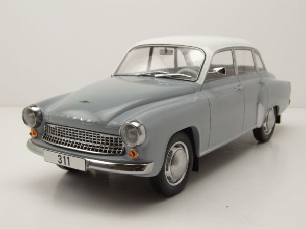 MOD18301 - WARTBURG 311 1959 Gris y blanco - 1