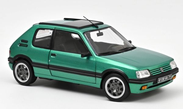 NOREV184847 - PEUGEOT 205 GTi con techo de cristal 1991 Verde - 1