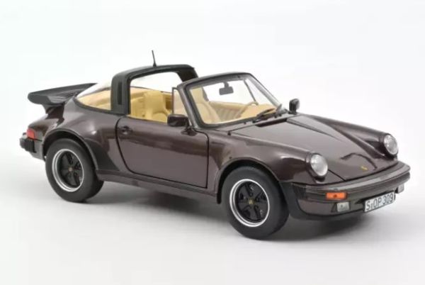 NOREV187665 - PORSCHE 911 Turbo Targa de 1987 marrón metalizado - 1