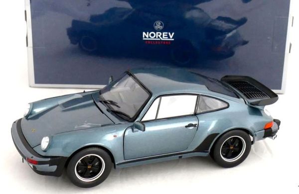 NOREV187667 -  Coche azul metalizado - PORSCHE 911 Turbo 3.3 - 1