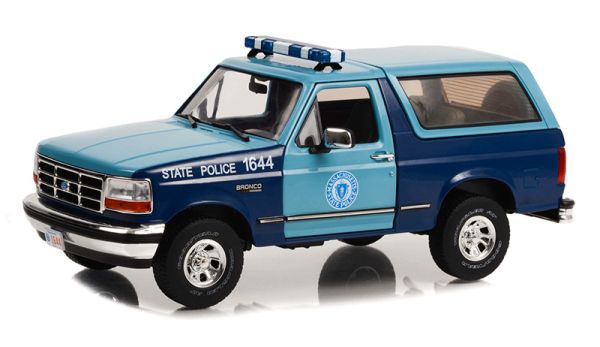 GREEN19120 - 1996 FORD Bronco XLT Policía Estatal de Massachusetts - 1