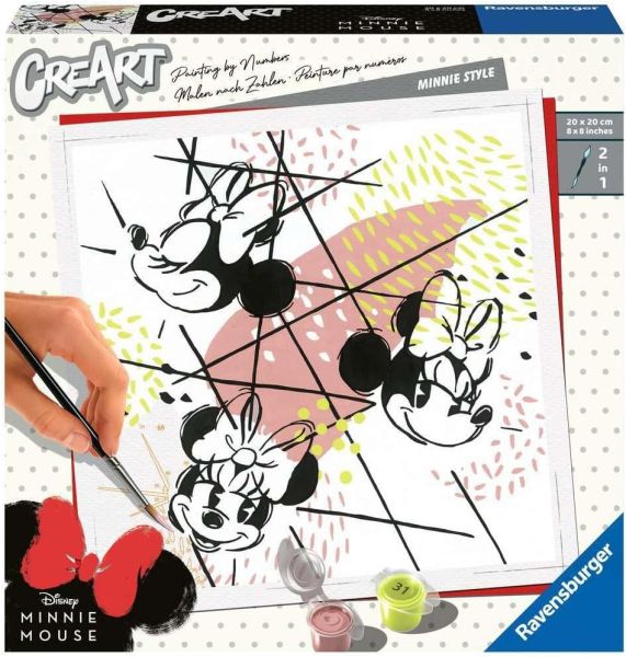 RAV201273 - CreArt DISNEY Minnie Style con cuadro 20x20 cm - 1