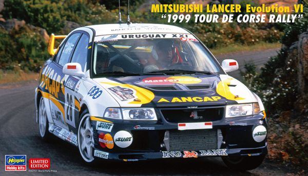 HAW20608 - MITSUBISHI Lancer Evo VI - Tour de Corse 1999 para montar y pintar - 1