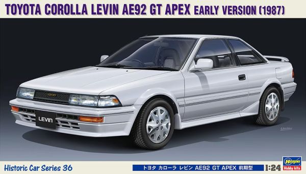 HAW21136 - TOYOTA Corolla Levin AE92 GT APEX 1987 blanco para montar y pintar - 1