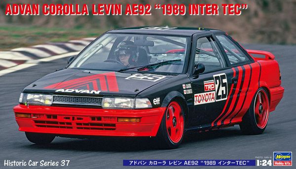 HAW21137 - TOYOTA Corolla Levin AE92 - Advan - INTER TEC 1989 para montar y pintar - 1