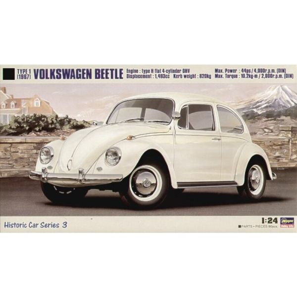 HAW21203 - VOLKSWAGEN Beetle 1967 para montar y pintar - 1