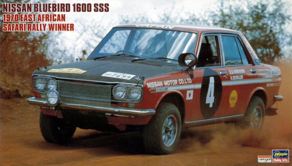 HAW21266 - NISSAN Bluebird 1600SSS - Ganador Rally Safari 1970 para montar y pintar - 1