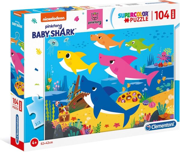 CLE23751 - Puzzle MAXI 104 Piezas BABY SHARK - 1