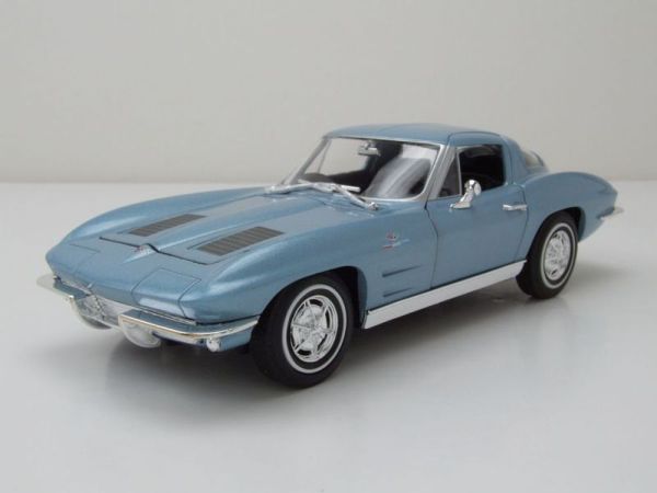 WEL24073BLEU - CHEVROLET Corvette 1963 Azul - 1