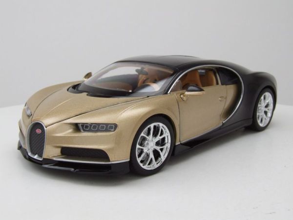 WEL24077GOLD - BUGATTI chiron 2017 Oro y negro - 1