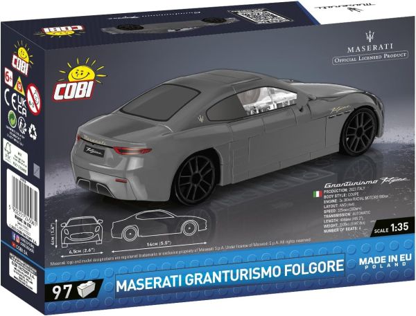 COB24506 - MASERATI Granturismo Flogore negro - 97 piezas - 1