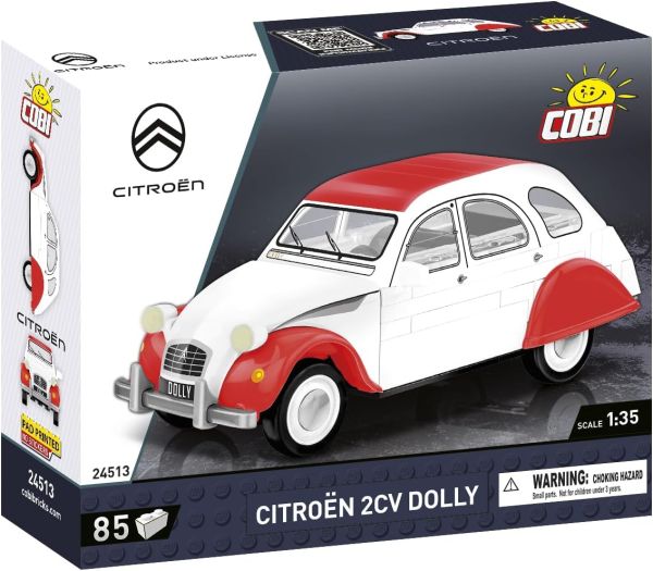 COB24513 - CITROEN 2CV Dolly 1985 Blanco y rojo - 85 piezas - 1