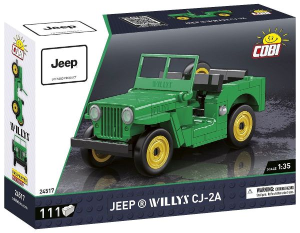 COB24517 - JEEP Willys CJ-2A verde - 111 piezas - 1