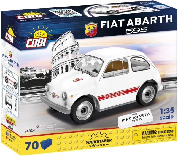 COB24524 - FIAT Abarth 595 Blanco - 70 piezas - 1