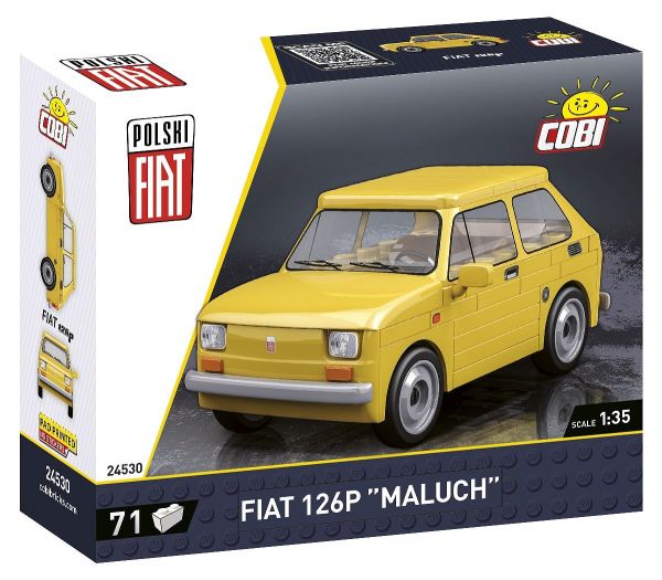 COB24530 - FIAT 126P amarillo - Maluch - 71 piezas - 1