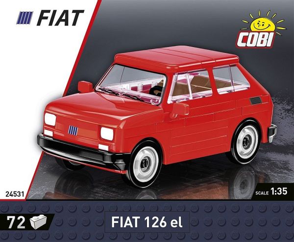 COB24531 - FIAT 126 EL rojo 1994-1999 - 72 piezas - 1