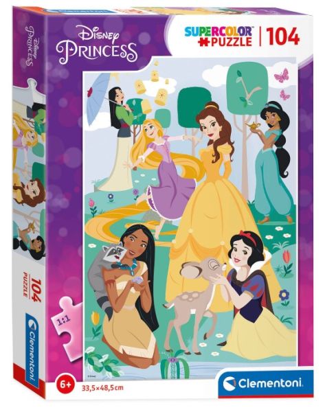 CLE25736 - Puzzle 104 piezas Disney Super Princesa - 1