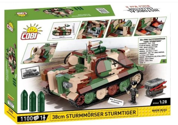 COB2585 - Cañón 38cm Sturmmorser Sturmtiger - 1100 piezas - 1