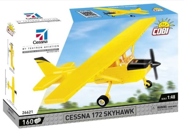 COB26621 - Avión CESSNA 172 Skyhawk amarillo - 160 piezas - 1