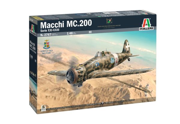 ITA2767 - Avión militar MACCHI MC.200 Saetta XXL-Segunda Guerra Mundial para montar y pintar - 1