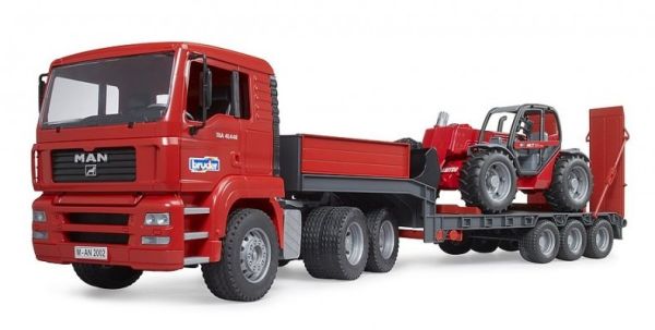 BRU2774 - MAN TGA 6x4 con portaequipos y manipulador telescópico MANITOU MLT 633 - 1