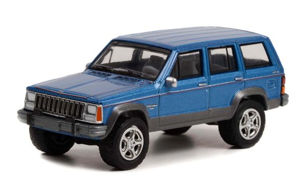 GREEN28100-D - 1991 JEEP Cherokee azul 80 Aniversario JEEP en blister - 1