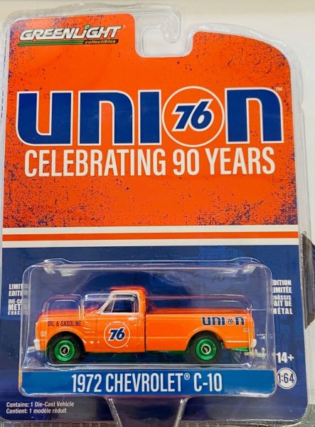 GREEN28120-CVERT - CHEVROLET C-10 1972 - 90 años UNION 76 bajo blister - 1