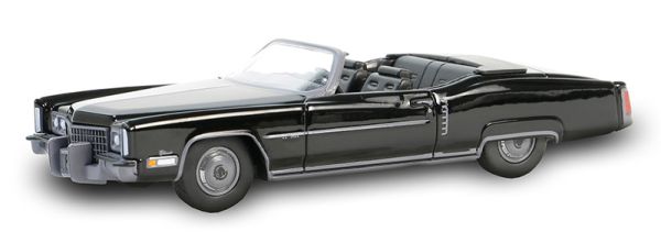 GREEN28150-C - CADILLAC Eldorado Fleetwood cabriolet 1972 negro de la serie BLACK BANDIT en blister - 1