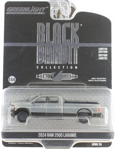 GREEN28150-F-GRIS - RAM 2500 Laramie 2024 gris de la serie BLACK BANDIT en blister - 1