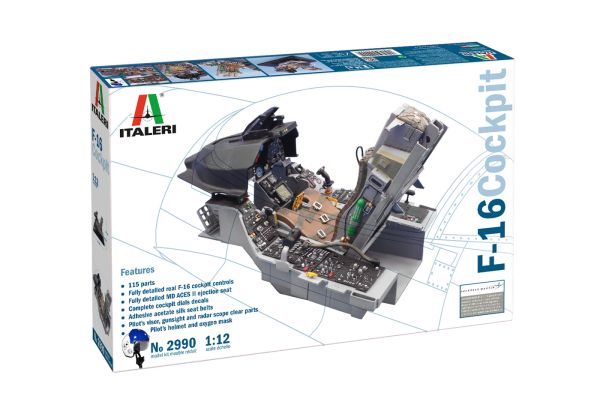 ITA2990 - Cockpit F-16 para montar y pintar - 1