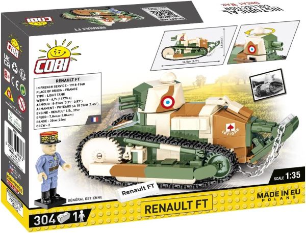 COB2991 - RENAULT FT Tanque Ligero - 304 piezas - 1