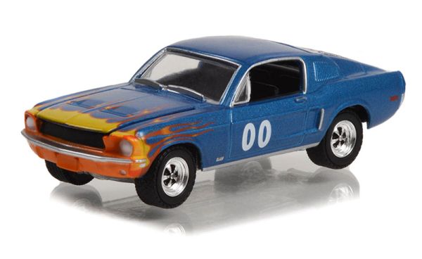 GREEN30328 - FORD Mustang GT Fastback Race Car #00 1968 bajo blister - 1