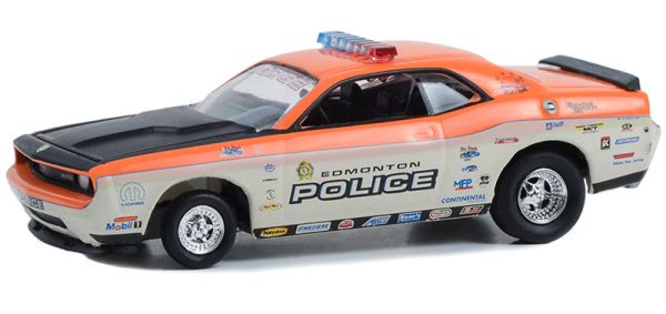 GREEN30369 - DODGE Challenger R/T 2008 de la Policía de Edmonton en blister de la serie Blueline Racing - 1