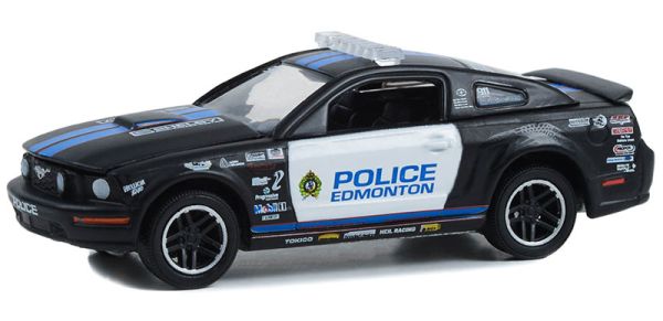 GREEN30370 - 2009 FORD Mustang GT Policía de Edmonton Blueline Racing en blister - 1