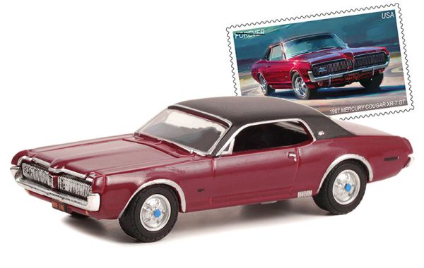 GREEN30371 - MERCURY Cougar XR-7 GT 1967 United States Postal Service blíster - 1