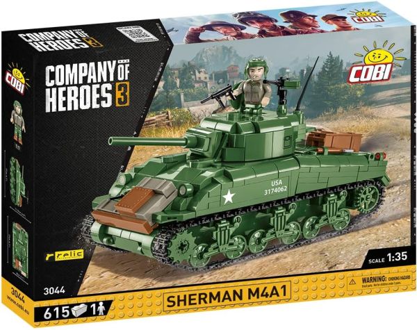 COB3044 - Tanque SHERMAN M4A1 - 615 piezas - 1