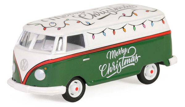 GREEN30484 - VOLKSWAGEN Type 2 Panel Van Noël 2024 de la serie MERRY CHRISTMAS en blister - 1