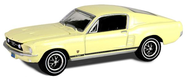 GREEN30504 - FORD Mustang GT Fastback 1967 amarillo de la serie HIGH COUNTRY SPECIAL en blister - 1