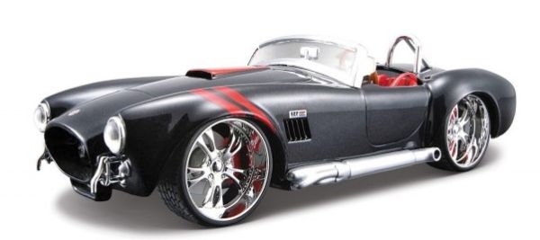 MST31325ZW - SHELBY Cobra 427 Negro con rayas rojas - 1