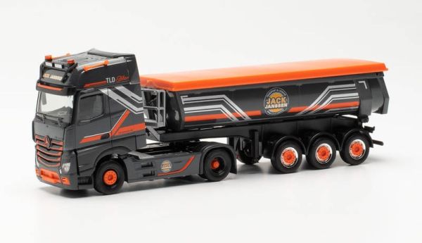 HER314565 - MERCEDES ACTROS 18 GIGASPACE 4x2 con remolque volquete de 3 ejes JACK JANSSEN - 1