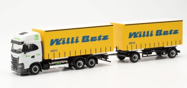 HER315913 - IVECO S-WAY LNG autocargador 6x4 con remolque de 2 ejes WILLI BETZ - 1