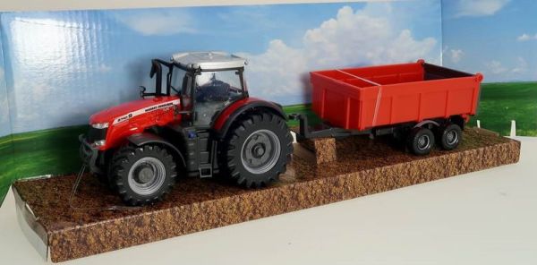 BUR31662 - MASSEY FERGUSON 8740S con remolque basculante - 1