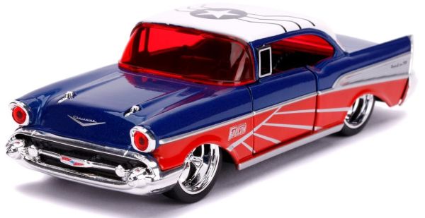 JAD31762 - CHEVROLET BEL-AIR Hard-Top Azul y Rojo 1957 MARVEL Avengers - 1