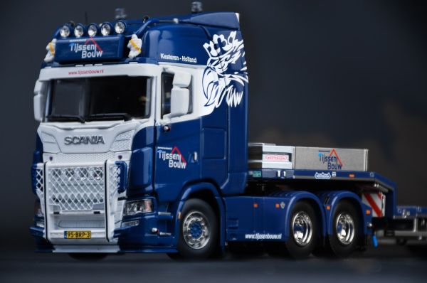 IMC32-0167 - SCANIA S V8 TECHO ALTO 6x4 con pala baja de 3 ejes NOOTEBOOM TIJSSEN BOUW - 1