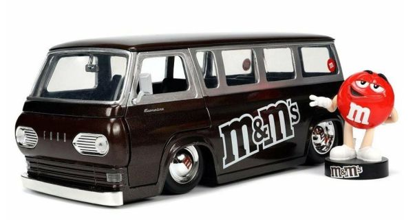 JAD32027 - FORD Econoline Bus con figurita M&M'S Rojo 1965 - 1