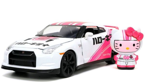 JAD33724 - NISSAN GT-R R35 con figurita HELLO KITTY 2009 - 1