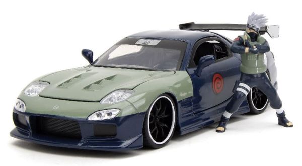 JAD34370 - MAZDA RX-7 con figura Kakashi Azul 1995 NARUTO - 1